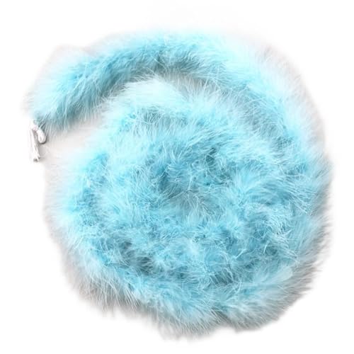 Egurs Federboa 200cm Flauschige Girlande Feder-Girlande für Nähen Kunsthandwerk Dekoration Handgefertigte Party Girlande Dekoration Kostüm-Zubehör Himmelblau Egurs Federboa 200cm Flauschige Girlande Feder-Girlande für Nähen Kunsthandwerk Dekoration Handgefertigte Party Girlande Dekoration Kostüm-Zubehör Himmelblau von Egurs