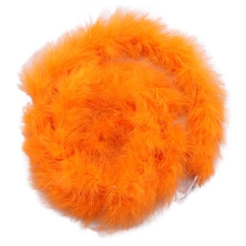 Egurs Federboa 200cm Flauschige Girlande Feder-Girlande für Nähen Kunsthandwerk Dekoration Handgefertigte Party Girlande Dekoration Kostüm-Zubehör Orange Egurs Federboa 200cm Flauschige Girlande Feder-Girlande für Nähen Kunsthandwerk Dekoration Handgefertigte Party Girlande Dekoration Kostüm-Zubehör Orange von Egurs
