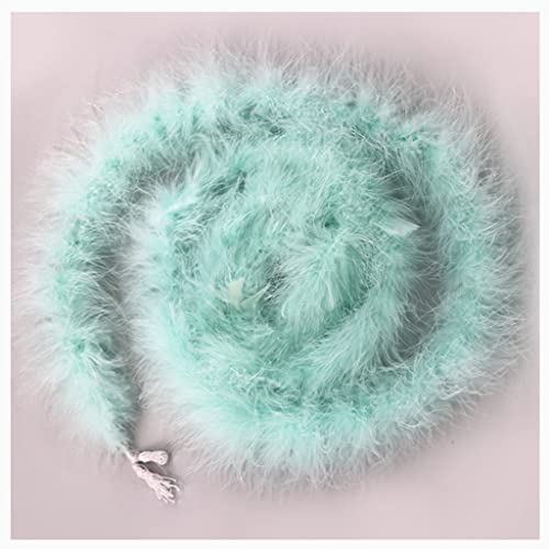 Egurs Federboa 200cm Flauschige Girlande Feder-Girlande für Nähen Kunsthandwerk Dekoration Handgefertigte Party Girlande Dekoration Kostüm-Zubehör hellblau Egurs Federboa 200cm Flauschige Girlande Feder-Girlande für Nähen Kunsthandwerk Dekoration Handgefertigte Party Girlande Dekoration Kostüm-Zubehör hellblau von Egurs