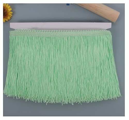 Egurs Fransenborte 15cm Breite Schnittfranse Fransenband Lateinisches Kleid Spitzenborte Nähzubehör Lange Fringe Trim Band Borte Fransenbordüre für DIY Kleidung Nähen Vorhänge Hellgrün 10 Yard Egurs Fransenborte 15cm Breite Schnittfranse Fransenband Lateinisches Kleid Spitzenborte Nähzubehör Lange Fringe Trim Band Borte Fransenbordüre für DIY Kleidung Nähen Vorhänge Hellgrün 10 Yard von Egurs