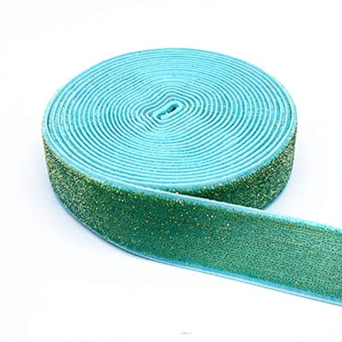 Egurs Glitzer Samtband 20mm 5 Yard 455cm Geschenkband Schleifenband Geschenkband Blau Egurs Glitzer Samtband 20mm 5 Yard 455cm Geschenkband Schleifenband Geschenkband Blau von Egurs