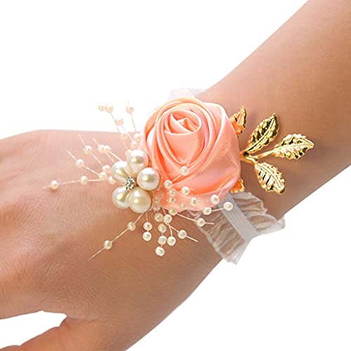 Egurs Hochzeit Handgelenk Blumen mit Perle Frau Armband Hand Blumen für Hochzeit Prom rot Egurs Hochzeit Handgelenk Blumen mit Perle Frau Armband Hand Blumen für Hochzeit Prom rot von Egurs