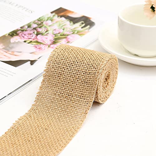Egurs Juteband Natur Dekoband Sackleinen Band Bunte Jute Deko Band 2Meter x6cm Geschenkband Stoffband für Hochzeit Party natürliche Farbe Egurs Juteband Natur Dekoband Sackleinen Band Bunte Jute Deko Band 2Meter x6cm Geschenkband Stoffband für Hochzeit Party natürliche Farbe von Egurs