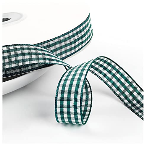 Egurs Kariert Geschenkband 45M/roll Gingham Band Vichy Dekoband Stoffband Bastelband Büffelband Ribbon für Geschenk Verpacken, Partydeko, Hochzeit Weihnachten Dekoration dunkelgrün 25mm Egurs Kariert Geschenkband 45M/roll Gingham Band Vichy Dekoband Stoffband Bastelband Büffelband Ribbon für Geschenk Verpacken, Partydeko, Hochzeit Weihnachten Dekoration dunkelgrün 25mm von Egurs