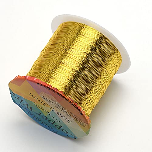 Egurs Kupferdraht Schmuckdraht Basteldraht Schmuckherstellung,Anlaufbeständiger, Golden 0,8 mm-45Meter Egurs Kupferdraht Schmuckdraht Basteldraht Schmuckherstellung,Anlaufbeständiger, Golden 0,8 mm-45Meter von Egurs