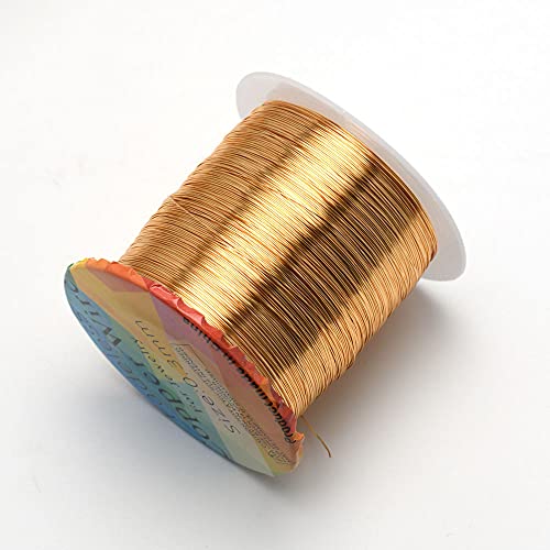 Egurs Kupferdraht Schmuckdraht Basteldraht Schmuckherstellung,Anlaufbeständiger, Golden 1# 0,5 mm-110Meter Egurs Kupferdraht Schmuckdraht Basteldraht Schmuckherstellung,Anlaufbeständiger, Golden 1# 0,5 mm-110Meter von Egurs