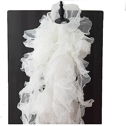 Egurs Plissee Rüschenborte 11cm Rüschenstoff Gerafft Organzaband Spitzenband Spitzenbordüre Plissierter Spitzenstoffborte Tüll Stoff für Handwerk Nähen Kleid DIY Dekoration Weiss 1 Yard Egurs Plissee Rüschenborte 11cm Rüschenstoff Gerafft Organzaband Spitzenband Spitzenbordüre Plissierter Spitzenstoffborte Tüll Stoff für Handwerk Nähen Kleid DIY Dekoration Weiss 1 Yard von Egurs