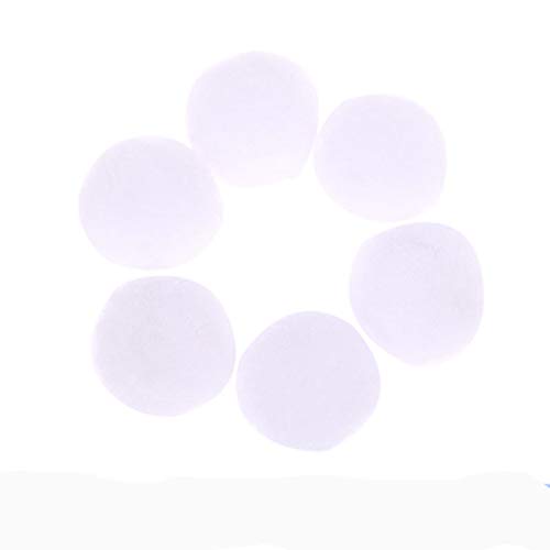 Egurs Pompons,60 Stück 50mm Bunte Pom Pom Flaumigen Pompon Ball für Handwerk Puppen DIY Dekoration Weiß Egurs Pompons,60 Stück 50mm Bunte Pom Pom Flaumigen Pompon Ball für Handwerk Puppen DIY Dekoration Weiß von Egurs