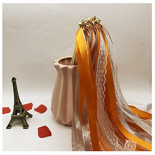 Egurs Zauberstäbe mit Band Glocken Für Hochzeit 30 Stück Spitzen Fee Stick Luftschlangen Spitzenband Zauberstäbe Wedding Wands für Hochzeit, Weihnachten, Geburtstag, Party Orange 30 Stück Egurs Zauberstäbe mit Band Glocken Für Hochzeit 30 Stück Spitzen Fee Stick Luftschlangen Spitzenband Zauberstäbe Wedding Wands für Hochzeit, Weihnachten, Geburtstag, Party Orange 30 Stück von Egurs