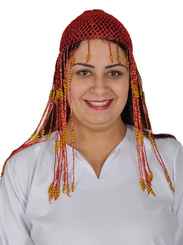 Egypt Bazar Orientalische Häkelkappe mit eingefädelten Glasperlen Kopfschmuck Bauchtanz Fasching Perlenmütze Netzmütze Häkelmütze Party-Mütze Hut Kopfbedeckung Orientalische Häkelkappe in rot/Gold Egypt Bazar Orientalische Häkelkappe mit eingefädelten Glasperlen Kopfschmuck Bauchtanz Fasching Perlenmütze Netzmütze Häkelmütze Party-Mütze Hut Kopfbedeckung Orientalische Häkelkappe in rot/Gold von Egypt Bazar