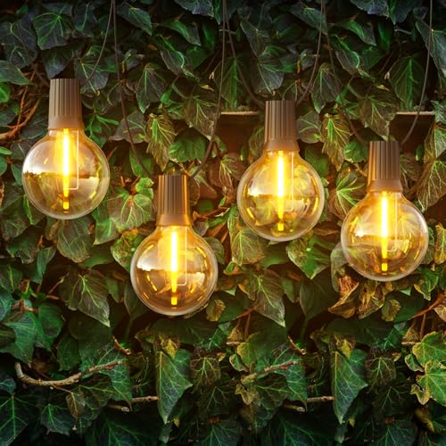 Ehaho Lichterkette Außen, 17M Outdoor Lichterkette mit 15+3 Stk IP65 Wasserdicht G40 LED Lichterkette, Lichterkette Außen Strom für Garten, Innenhof, Party,Terrasse von Ehaho