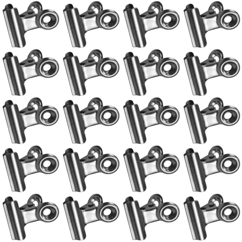 20 Stück Kleine Bulldog Clips, Büroklammern Groß, Edelstahl Klammern, Verschlussclips für Beutel, Klammern Metall für Fotos, Home Office Supplies, Schule 20 Stück Kleine Bulldog Clips, Büroklammern Groß, Edelstahl Klammern, Verschlussclips für Beutel, Klammern Metall für Fotos, Home Office Supplies, Schule von Ehuihuan