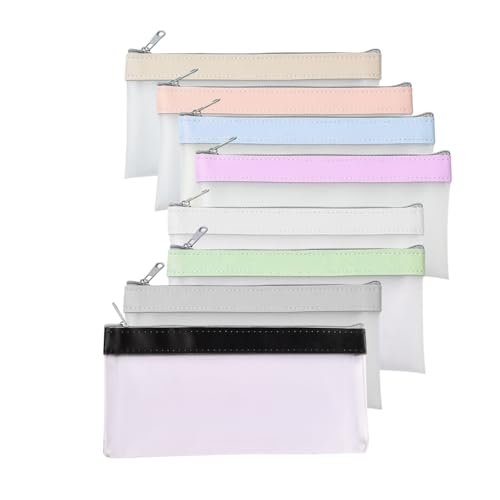 8 Pcs Geldtasche Banktasche, Dokumentenmappe A5, Dokumententasche mit Reißverschluss, Beutel Klein Wasserdicht, Geldscheine Aufbewahrung, Geldscheintasche Mini für Schule Business, 22,5x10,5cm 8 Pcs Geldtasche Banktasche, Dokumentenmappe A5, Dokumententasche mit Reißverschluss, Beutel Klein Wasserdicht, Geldscheine Aufbewahrung, Geldscheintasche Mini für Schule Business, 22,5x10,5cm von Ehuihuan