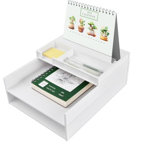 Briefablage Stapelbar Weiß, Dokumentenablage A4, 3-Tier Papier Organizer, Ablagefächer Schreibtisch Ordner, Aktenaufbewahrung für Desktop Büro Arbeitszimmer Schule Zuhause Organisation Briefablage Stapelbar Weiß, Dokumentenablage A4, 3-Tier Papier Organizer, Ablagefächer Schreibtisch Ordner, Aktenaufbewahrung für Desktop Büro Arbeitszimmer Schule Zuhause Organisation von Ehuihuan