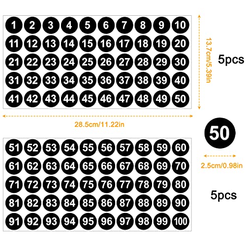Ehuihuan Zahlen Aufkleber 20 Blatt - Selbstklebende Nummernschild Etiketten 1-100, Wetterfeste Sticker Zahlen Klein, 25mm Vinyl Zahlenaufkleber für Organisation und Inventar, Schwarz + Blau Ehuihuan Zahlen Aufkleber 20 Blatt - Selbstklebende Nummernschild Etiketten 1-100, Wetterfeste Sticker Zahlen Klein, 25mm Vinyl Zahlenaufkleber für Organisation und Inventar, Schwarz + Blau von Ehuihuan