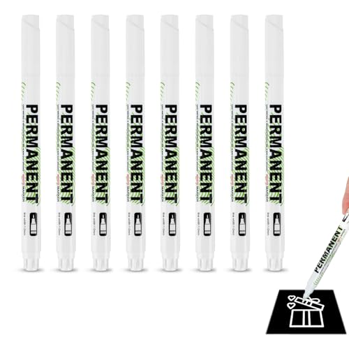 Eiaigky 8 Stück Weiß Acrylstifte 1mm Permanent Marker für Kunst und Basteln, Textilmarker Weiß, Wasserbasiert Lackstifte für Glas, Keramik, Holz, Kunststoff, Metall, Stein, Textilien und DIY-Projekte Eiaigky 8 Stück Weiß Acrylstifte 1mm Permanent Marker für Kunst und Basteln, Textilmarker Weiß, Wasserbasiert Lackstifte für Glas, Keramik, Holz, Kunststoff, Metall, Stein, Textilien und DIY-Projekte von Eiaigky