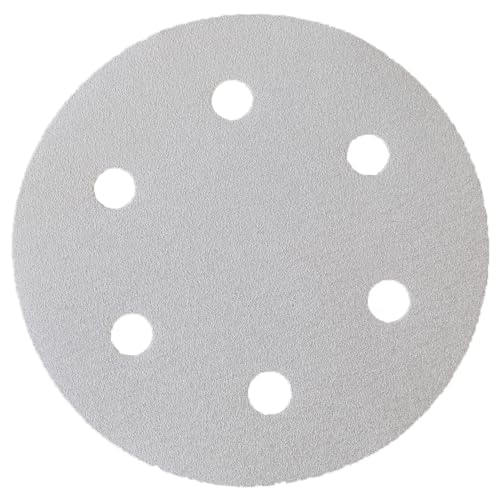 Original Eibenstock Schleifpapier Klett P40 – 25 Stück - Ø 225 mm - Normalkorund - 6-fach gelocht - Schmirgel mit Klettbefestigung in Körnung P40 von Eibenstock