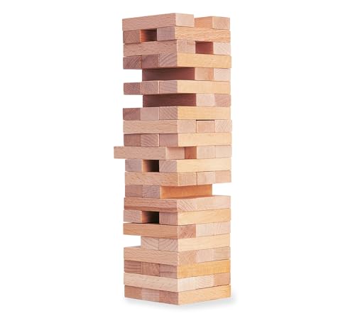 Eichhorn 100002466 Stapelspiel, Geschicklichkeitsspiel für die ganze Familie, Balance Tower gefertigt aus unbehandelten Holz, Wackelturm 54 teilig, geeignet ab 5 Jahren Eichhorn 100002466 Stapelspiel, Geschicklichkeitsspiel für die ganze Familie, Balance Tower gefertigt aus unbehandelten Holz, Wackelturm 54 teilig, geeignet ab 5 Jahren von Eichhorn