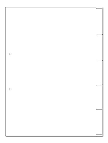 Kartonregister A4 5-teilig blanko weiss 2-fach gelocht, 50er Pack Kartonregister A4 5-teilig blanko weiss 2-fach gelocht, 50er Pack von Eichhorn