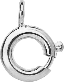 Federring Silber 925 in 6/7/8 mm Ringschloss Schmuckverschluss Kette Verschluss (7 mm Durchmesser) von Eichmüller