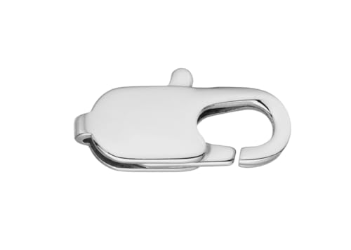 Flachkarabiner Edelstahl in 11/13/15 mm Schmuck Karabiner Ersatzteil (15 mm Größe) von Eichmüller