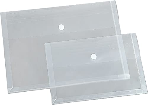 10x Klarsichttasche mit Dehnfalte A4 quer mit Klettverschluss Dokumentenhülle 10x Klarsichttasche mit Dehnfalte A4 quer mit Klettverschluss Dokumentenhülle von EICHNER