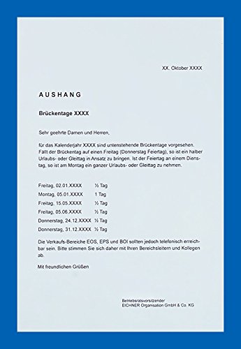 Farbiges Papier A4 (50 Blatt) für Urkunden, Aushänge und Angebote mit farbig umlaufenden Rahmen, für alle Drucker geeignet von Eichner