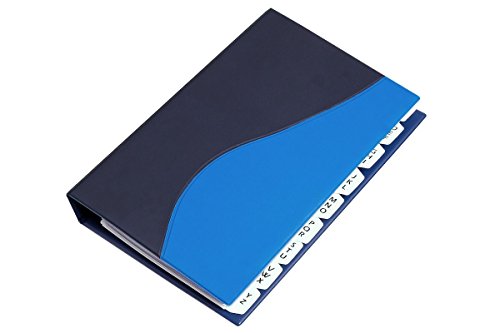 Visitenkartenbuch in schmaler Ausführung mit Register und 25 Hüllen, VE 1 Stück Visitenkartenbuch in schmaler Ausführung mit Register und 25 Hüllen, VE 1 Stück von EICHNER