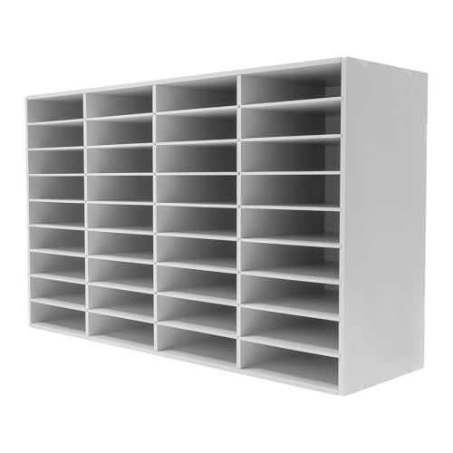 36 FäCher A4 Datei Literature Desktop File Holder, 4x9 Fächer Dokumentenablage Briefablage, 100x30x61cm Office Mailbox, Büro Literature Organizer, Weiß 36 FäCher A4 Datei Literature Desktop File Holder, 4x9 Fächer Dokumentenablage Briefablage, 100x30x61cm Office Mailbox, Büro Literature Organizer, Weiß von Eieblek