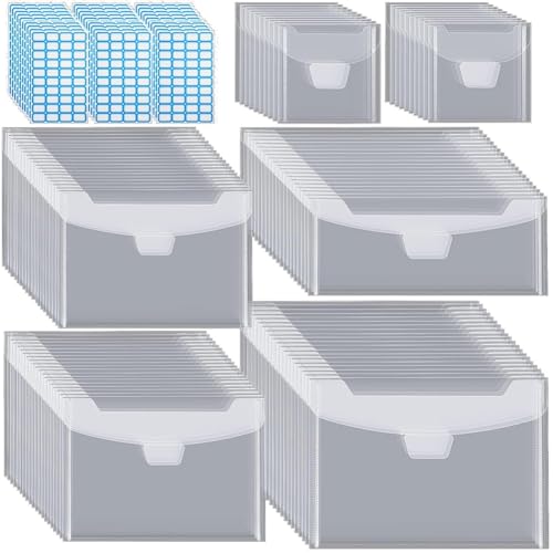 Eieenotee 150-Pack-Stempel- und Sterbchen-Aufbewahrungsbeutel in 5 Größen für die Kartenherstellung und zum Schneiden Von Schablonen-Inkludes Etikett Aufkleber Eieenotee 150-Pack-Stempel- und Sterbchen-Aufbewahrungsbeutel in 5 Größen für die Kartenherstellung und zum Schneiden Von Schablonen-Inkludes Etikett Aufkleber von Eieenotee