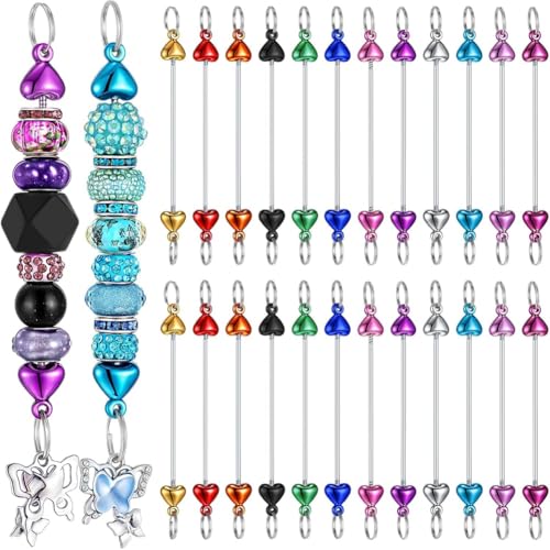 Eieenotee 24 St¨¹ck Perlen Keychains Bulk Blank DIY Metall Herzf?rmige SCHL¨¹sselbund Machen Zubeh?r B Eieenotee 24 St¨¹ck Perlen Keychains Bulk Blank DIY Metall Herzf?rmige SCHL¨¹sselbund Machen Zubeh?r B von Eieenotee