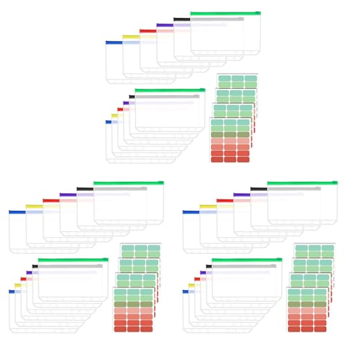 Eieenotee 36 St¨¹ck A5-Ordnertaschen, 6-Loch-A5-Ordnereinlagen mit 42 Selbstklebenden Ordnerregistern f¨¹r 6-Ring-Notizb¨¹cher von Eieenotee