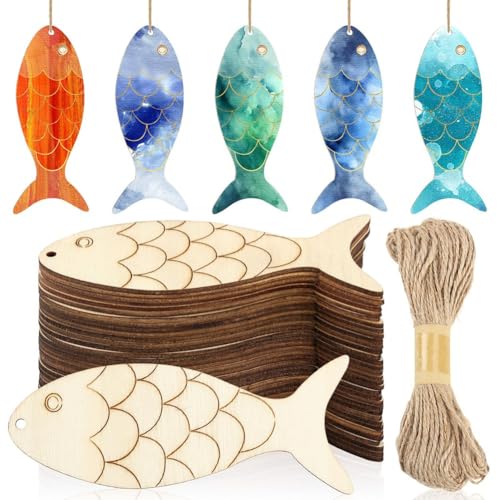 Eieenotee 72 St¨¹ck Holzausschnitte, Unfertige Holzausschnitte mit L?chern, Blanke Holzaufh?ngung mit Schnur f¨¹r DIY-Bastelarbeiten, Party-Dekoration Eieenotee 72 St¨¹ck Holzausschnitte, Unfertige Holzausschnitte mit L?chern, Blanke Holzaufh?ngung mit Schnur f¨¹r DIY-Bastelarbeiten, Party-Dekoration von Eieenotee