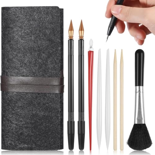 Eieenotee 9-Teiliges S-Cratch-Art-Tool, Scratch-Painting-Werkzeugset, Werkzeugset, S-Cratch-Farbstift, Holzstift, Reinigungsb¨¹rste Eieenotee 9-Teiliges S-Cratch-Art-Tool, Scratch-Painting-Werkzeugset, Werkzeugset, S-Cratch-Farbstift, Holzstift, Reinigungsb¨¹rste von Eieenotee