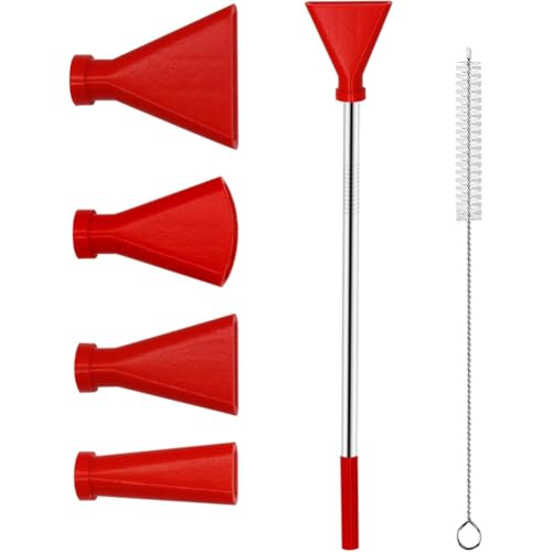 Eieenotee Edelstahl -Strohhalmset (4pcs) f¨¹r Acrylfarbe Gussmittel, Malen -D¨¹sen -Werkzeug mit 4 Gr??e D¨¹sen A von Eieenotee