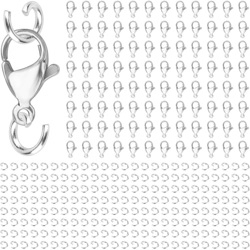Eieenotee Hummerverschl¨¹sse und Offene Sprungringe f¨¹r Halskette/Armbandschmuck, die Schmuckverschluss Machen Eieenotee Hummerverschl¨¹sse und Offene Sprungringe f¨¹r Halskette/Armbandschmuck, die Schmuckverschluss Machen von Eieenotee
