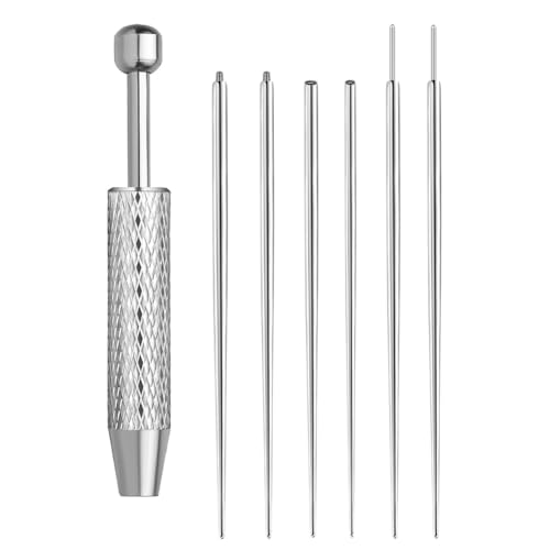 Eieenotee Piercing Ball Grabber Tool Kit Edelstahl 16G, 18G Ohrringe Applikator f¨¹r Flache R¨¹cken mit Insertionsstiften von Eieenotee