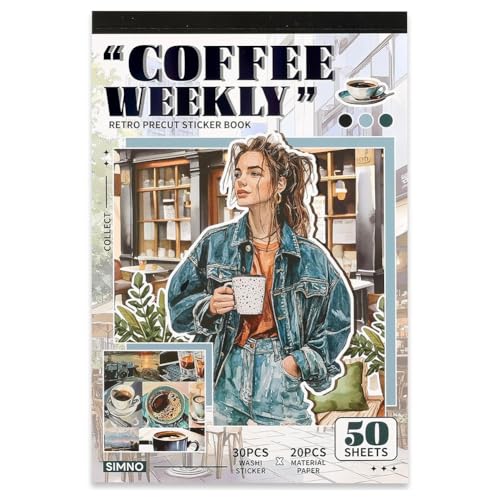 Eieenotee Vintage -Aufkleber zum Scrapbooking Vintage Stickers Journaling Versorgen Kaffee Eieenotee Vintage -Aufkleber zum Scrapbooking Vintage Stickers Journaling Versorgen Kaffee von Eieenotee