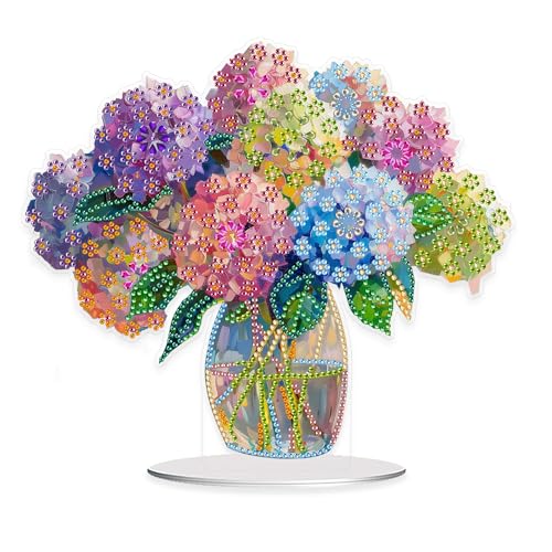 Eiflow Tabletop Diamond Art Kit Hortensien, Desktop Diamonds Painting Board Kit für Erwachsene, DIY Stand Up Acryl Gem Art Craft Placement Ornament Blume Eiflow Tabletop Diamond Art Kit Hortensien, Desktop Diamonds Painting Board Kit für Erwachsene, DIY Stand Up Acryl Gem Art Craft Placement Ornament Blume von Eiflow