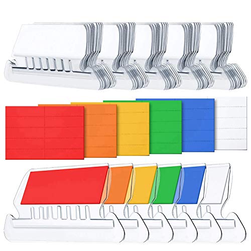 Eighosee 120 Sets Dokumenten-Registerkarten 5,1 cm Hängeregister und mehrfarbige Einlagen zur schnellen Identifizierung von Hängemappen Eighosee 120 Sets Dokumenten-Registerkarten 5,1 cm Hängeregister und mehrfarbige Einlagen zur schnellen Identifizierung von Hängemappen von Eighosee