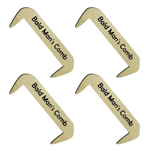 Eighosee Lustiger Holzkamm Als Geschenk, Zahnlos, Basteln, Glatzenkamm, Überraschungsgeschenk für Glatzköpfige A Eighosee Lustiger Holzkamm Als Geschenk, Zahnlos, Basteln, Glatzenkamm, Überraschungsgeschenk für Glatzköpfige A von Eighosee