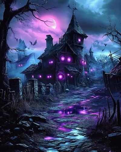 Eiialerm Erwachsene Stickerei Kreuzstich Halloween-Geist 11CT Vorgedruckte Leinwand Kreuzstich Set AnfäNger Stickbilder, für Wandkunst-Heimdekoration 40X50 cm Eiialerm Erwachsene Stickerei Kreuzstich Halloween-Geist 11CT Vorgedruckte Leinwand Kreuzstich Set AnfäNger Stickbilder, für Wandkunst-Heimdekoration 40X50 cm von Eiialerm