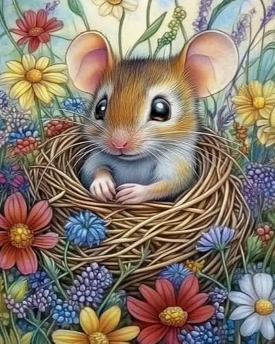 Eiialerm Erwachsene Stickerei Kreuzstich Katze mit Blumen 11CT Vorgedruckte Leinwand Kreuzstich Set AnfäNger Stickbilder, für Wandkunst-Heimdekoration 40X50 cm Eiialerm Erwachsene Stickerei Kreuzstich Katze mit Blumen 11CT Vorgedruckte Leinwand Kreuzstich Set AnfäNger Stickbilder, für Wandkunst-Heimdekoration 40X50 cm von Eiialerm