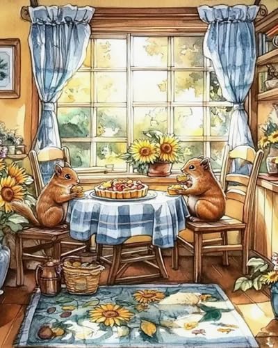Eiialerm Erwachsene Stickerei Kreuzstich Lesende Katze 11CT Vorgedruckte Leinwand Kreuzstich Set AnfäNger Stickbilder, für Wandkunst-Heimdekoration 40X50 cm Eiialerm Erwachsene Stickerei Kreuzstich Lesende Katze 11CT Vorgedruckte Leinwand Kreuzstich Set AnfäNger Stickbilder, für Wandkunst-Heimdekoration 40X50 cm von Eiialerm