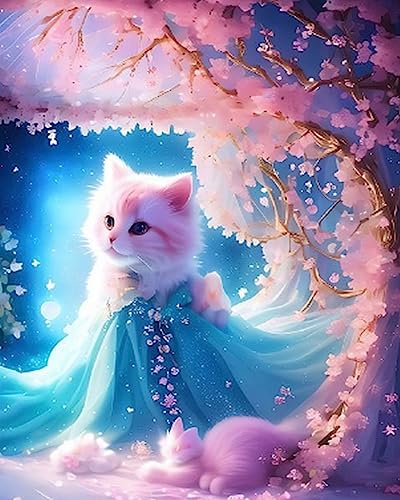 Eiialerm Erwachsene Stickerei Kreuzstich tierische süße Katze DD 11CT Vorgedruckte Leinwand Kreuzstich Set AnfäNger Stickbilder, für Wandkunst-Heimdekoration 40X50cm Eiialerm Erwachsene Stickerei Kreuzstich tierische süße Katze DD 11CT Vorgedruckte Leinwand Kreuzstich Set AnfäNger Stickbilder, für Wandkunst-Heimdekoration 40X50cm von Eiialerm
