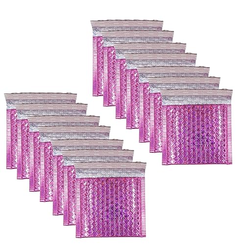 Holografische Luftpolster-Versandtaschen, 12,7 x 12,7 cm, selbstklebend, 15 Stück Holografische Luftpolster-Versandtaschen, 12,7 x 12,7 cm, selbstklebend, 15 Stück von Eilova Orityle