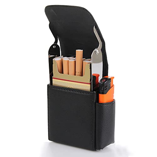 Ein Herz Zigarettenbox aus Silikon, Zigarettenetui Leder mit Feuerzeughalter, Schwarz Zigarettenschachtel Zigarettenkasten Zigarettenhülle Magnetverschluss für Damen Herren, Kann 20 Zigaretten Halten Ein Herz Zigarettenbox aus Silikon, Zigarettenetui Leder mit Feuerzeughalter, Schwarz Zigarettenschachtel Zigarettenkasten Zigarettenhülle Magnetverschluss für Damen Herren, Kann 20 Zigaretten Halten von Ein Herz
