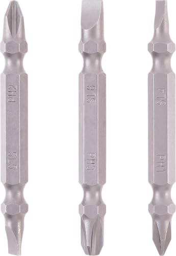 Original Einhell Doppel-Bit-Set, 3-tlg., 65 mm, PH/SL (Chrom Vanadium, vielseitige Abtriebe, E 6.3 Schaft) von Einhell Accessories