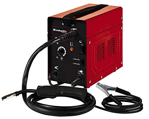Einhell Fülldraht-Schweißgerät TC-FW 100 (230 V, 45 - 90 A, stufenloser 2-Rollen-Drahtvorschub, inkl. Schlauchpaket, Massekabel, Schlackenhammer, Schweißschirm) von Einhell