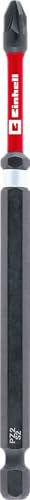 Original Einhell Impact-Bit mit Doppel-Torsion, 120 mm, PZ2 (S2-Stahl, hohe Langlebigkeit, doppelter Torsionseffekt, roter Farbring, E 6.3 Schaft) von Einhell Accessories
